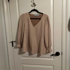 Tuckernuck Easton suede blouse size medium